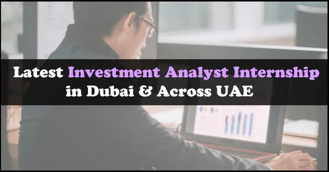 Investment Analyst Internship